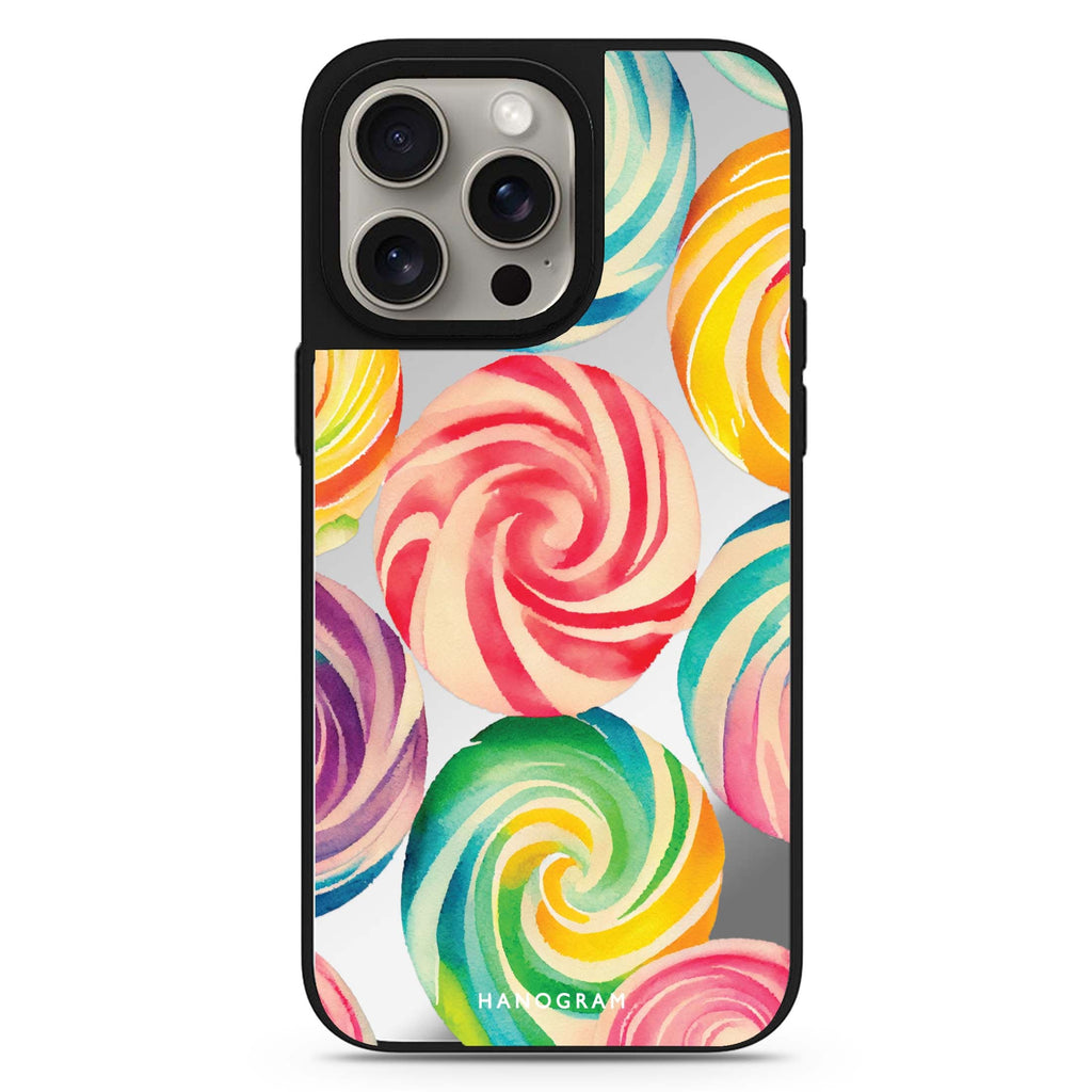 Abstract Candy MagSafe compatible mirror case for iPhone 16/15/14 Pro Max and Pro, main view