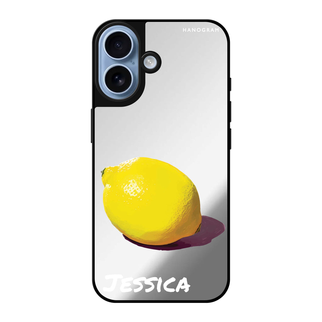 Reflective iPhone 16 Mirror Case –Lemon Lush Design