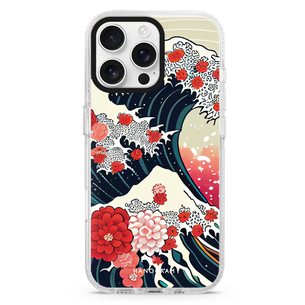 Waves & Flowers iPhone 16 Pro & 16 Pro Max Case - Personalized and Stylish Protection