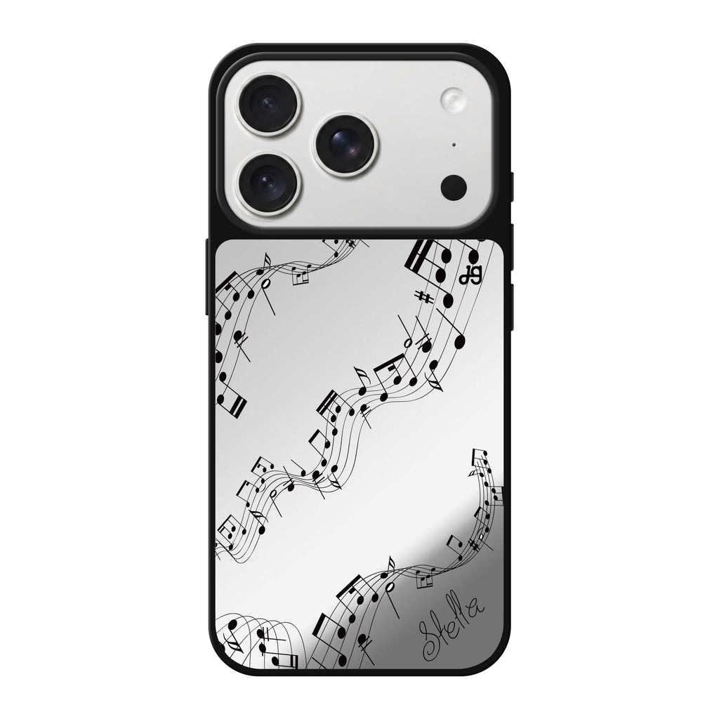 Music personalized name iPhone 18 Pro Max mirror case