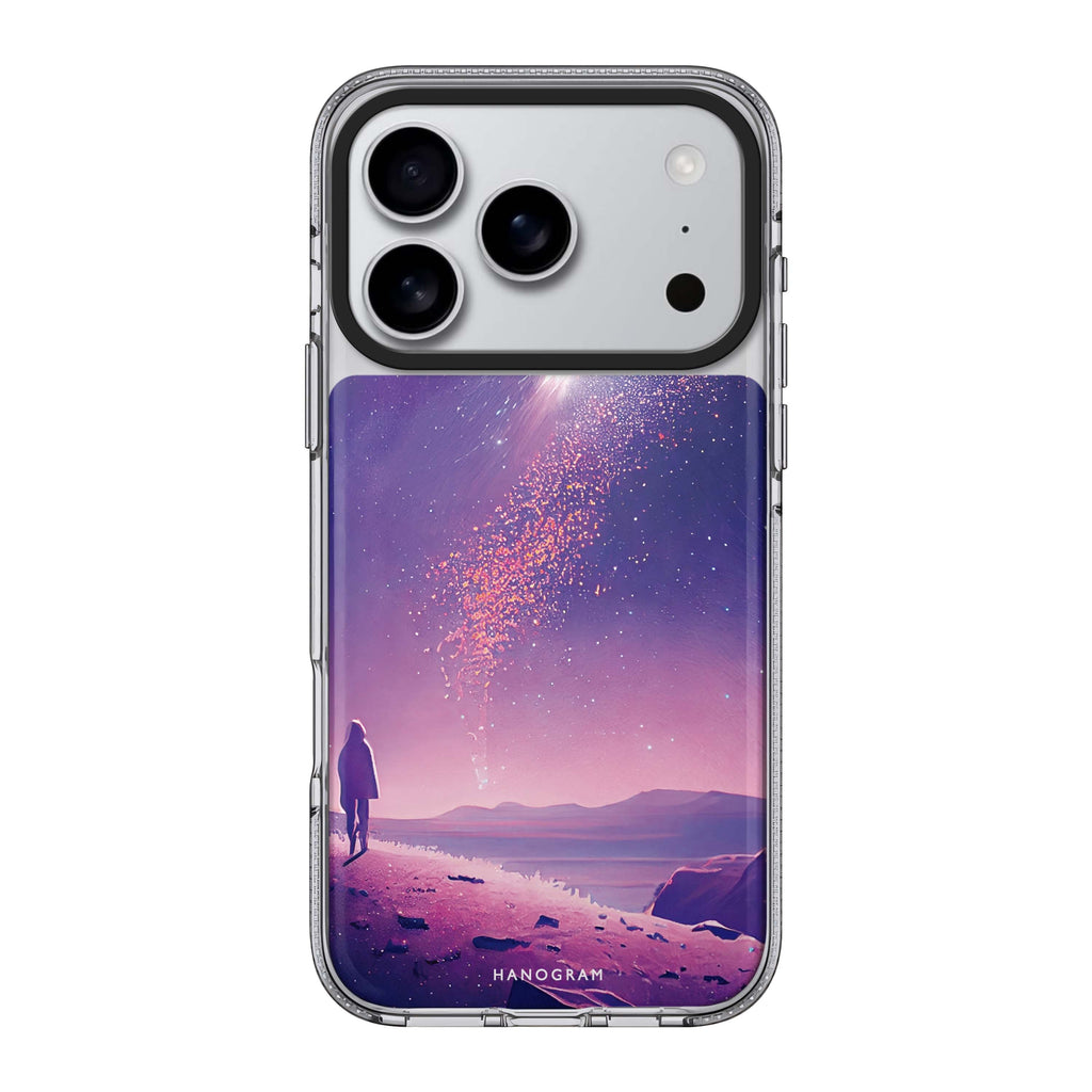 Imagine the Galaxy II celestial iPhone 17 Pro Max ultra clear case