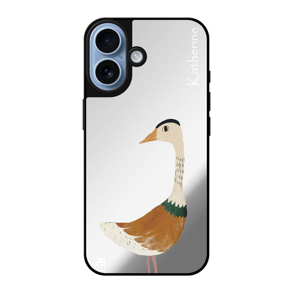 Reflective iPhone 16 Mirror Case –Meadow Honk Design