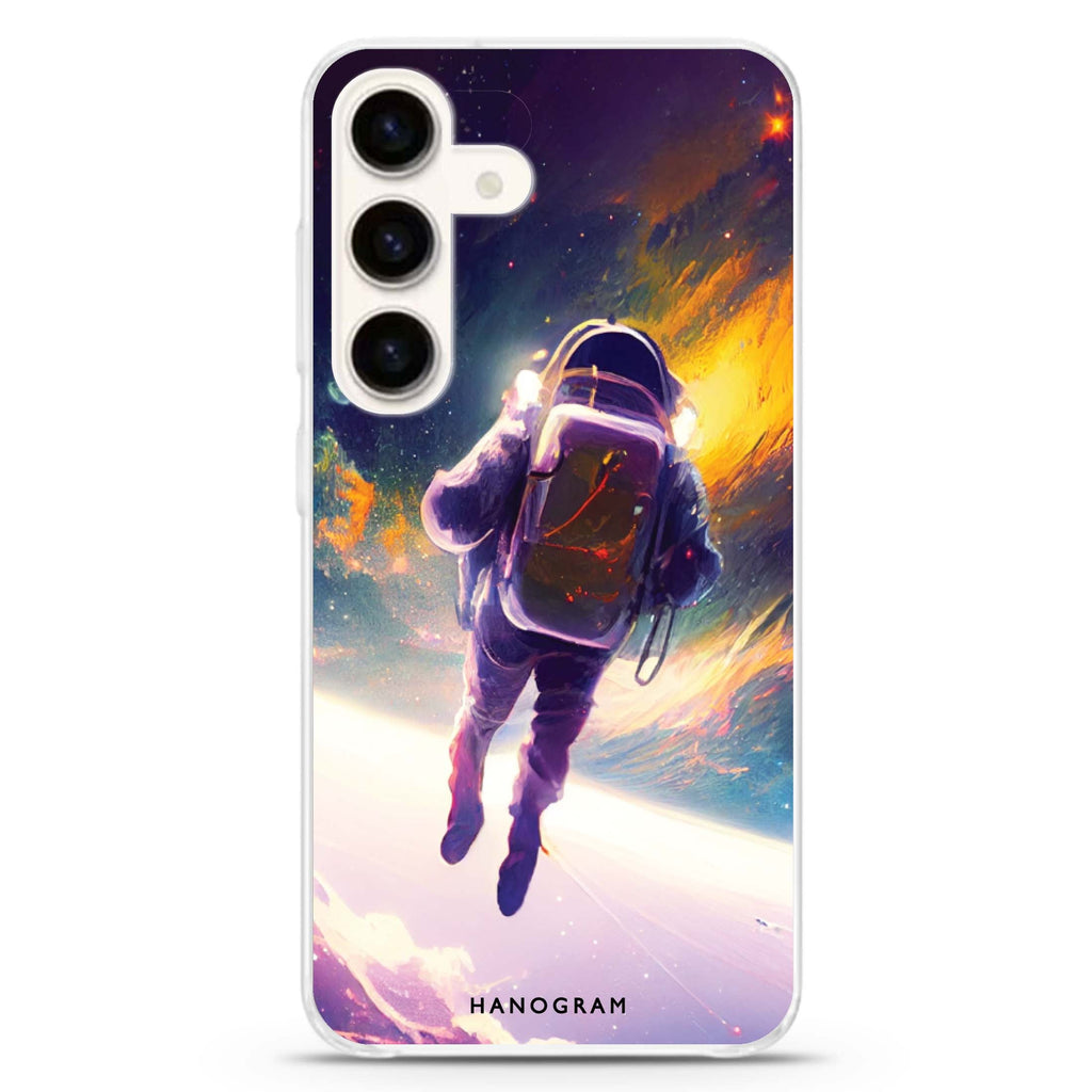 Flying Astronaut Samsung Galaxy Ultra Clear Case