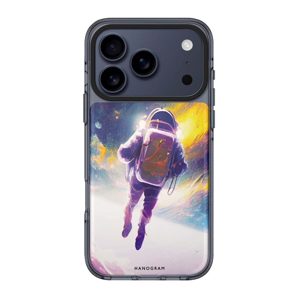 Flying Astronaut astronaut celestial iPhone 17 Pro Max ultra clear case