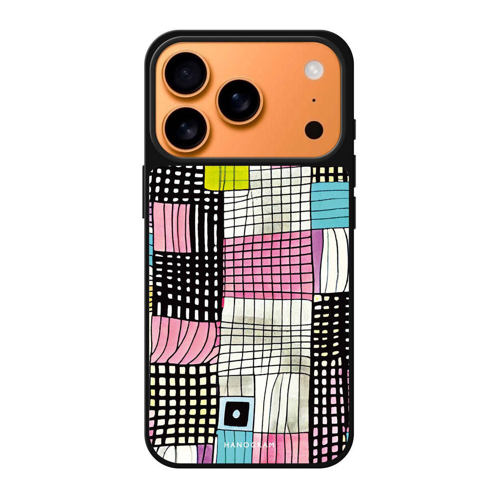 Abstract Checked Pattern abstract pattern iPhone 17 Pro Max mirror case