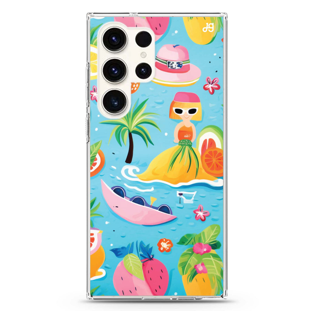 Playful Adventures Samsung Galaxy S26/S25/S24/S23/S22 Ultra ultra clear case, transparent design, main view