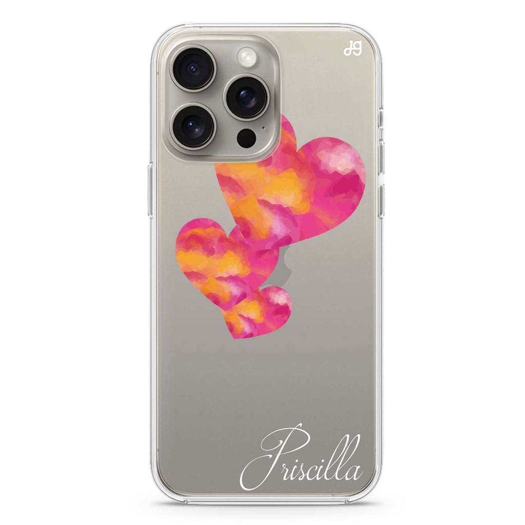 Red Hearts iPhone Ultra Clear Case