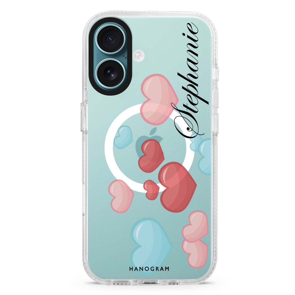 Full Love MagSafe Compatible iPhone 16 Ultra Clear Case - Personalized and Stylish Protection