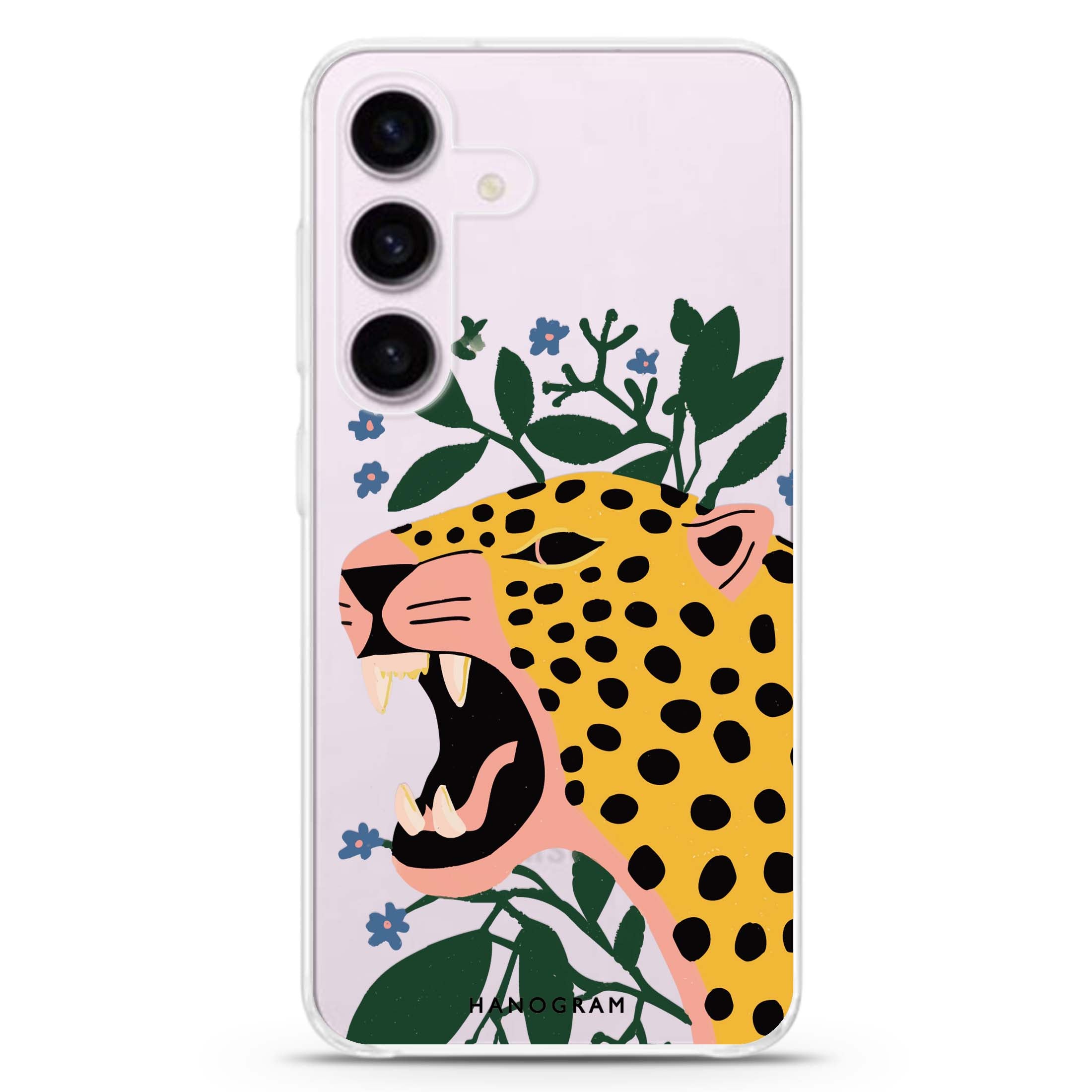 Tiger & Floral iPhone 15 Pro Max Ultra Clear Case