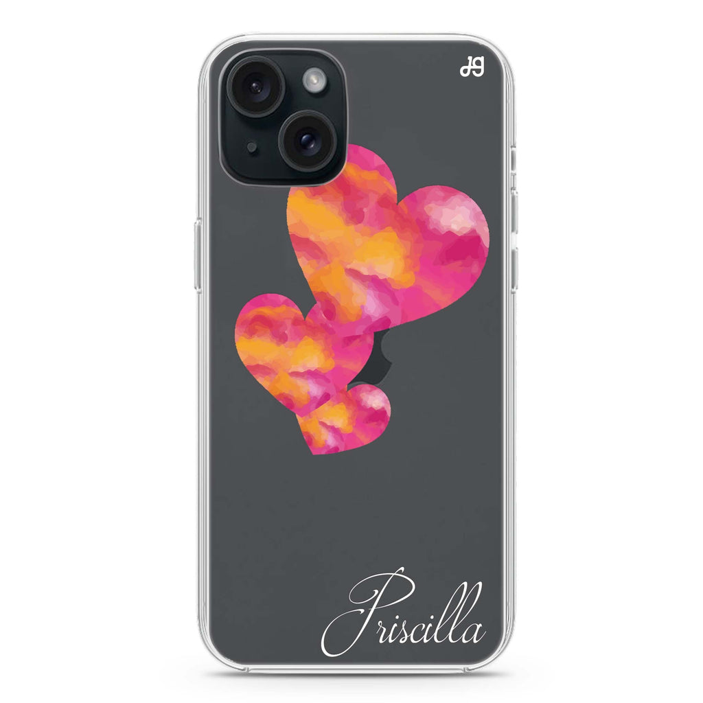 Red Hearts iPhone Ultra Clear Case