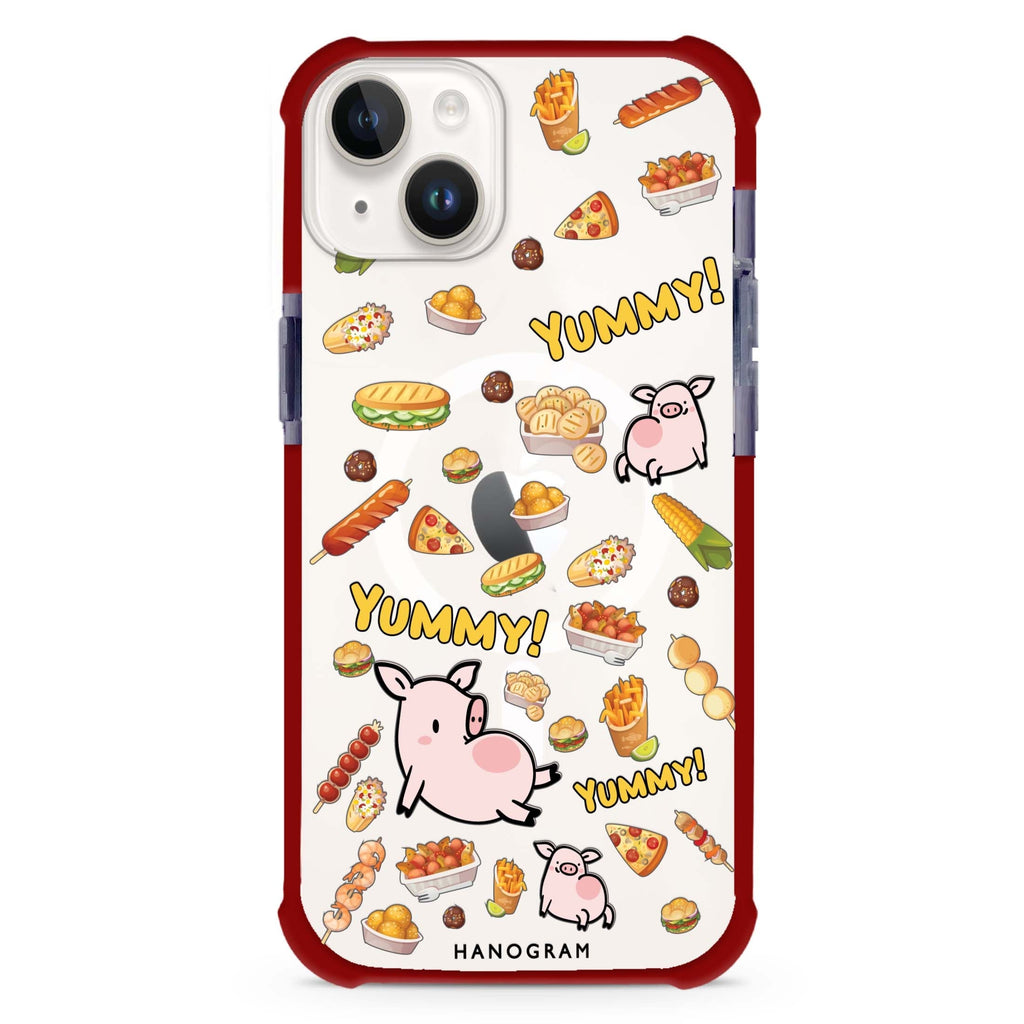 Yummy Piggy iPhone 15 Plus MagSafe Compatible Ultra Shockproof Case