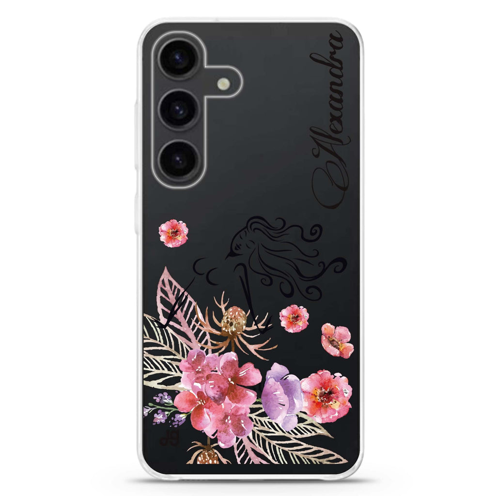 Floral Fairy I Galaxy A55 Ultra Clear Case