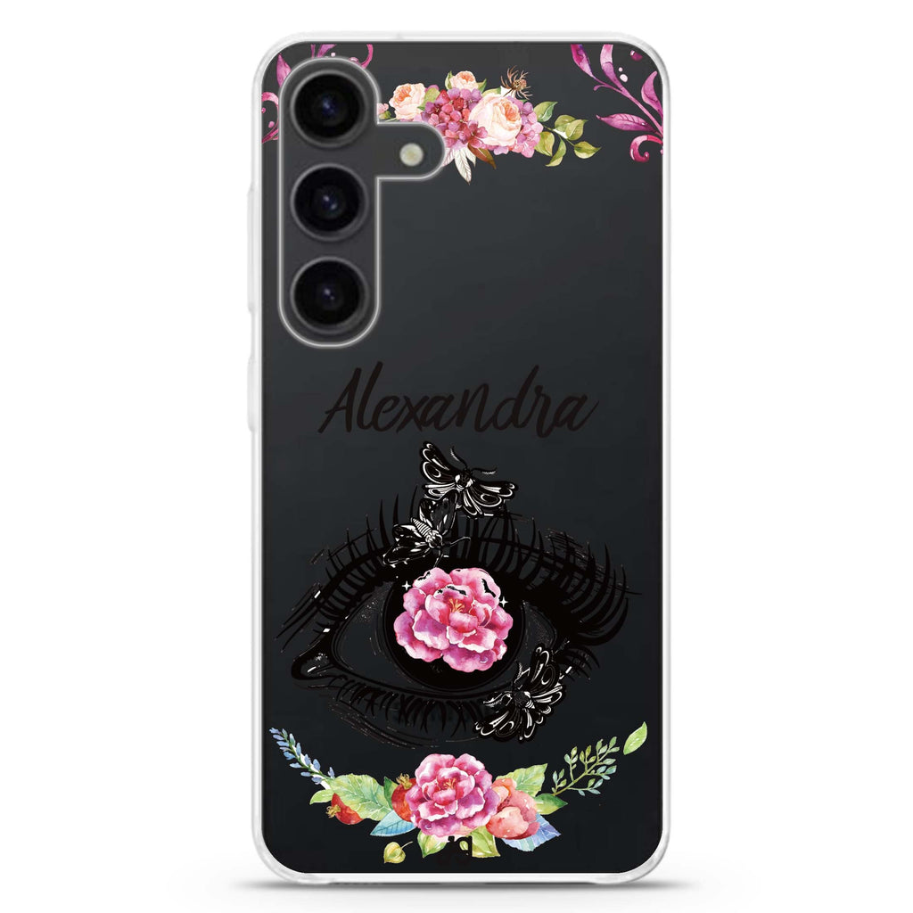 Flower in Eye Galaxy A55 Ultra Clear Case