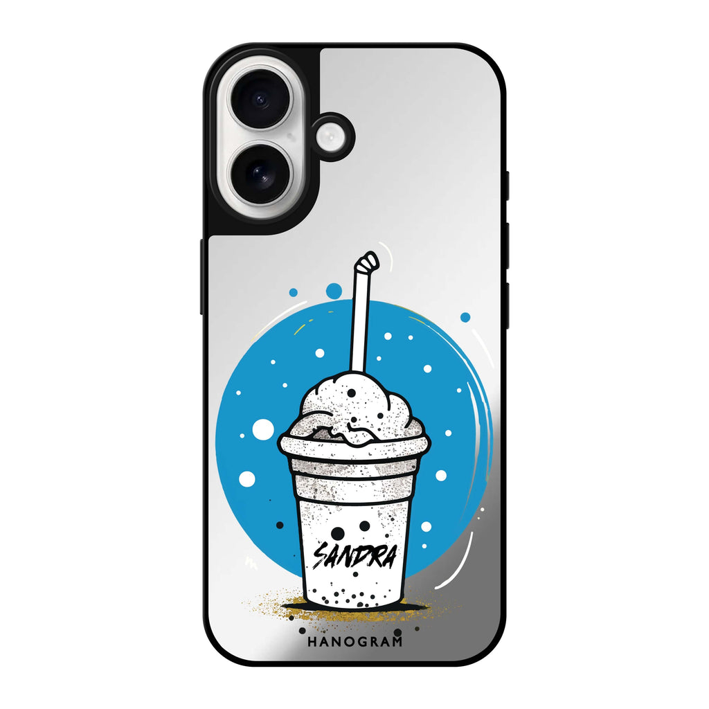 Reflective iPhone 16 Mirror Case –Frosty Delight Design