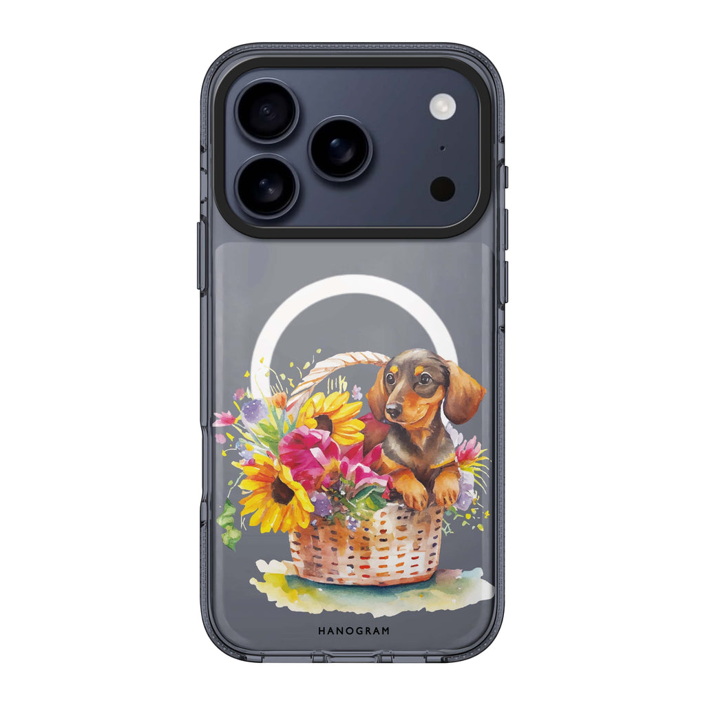 Floral & Dog dog flower animal floral iPhone 17 Pro Max ultra clear case