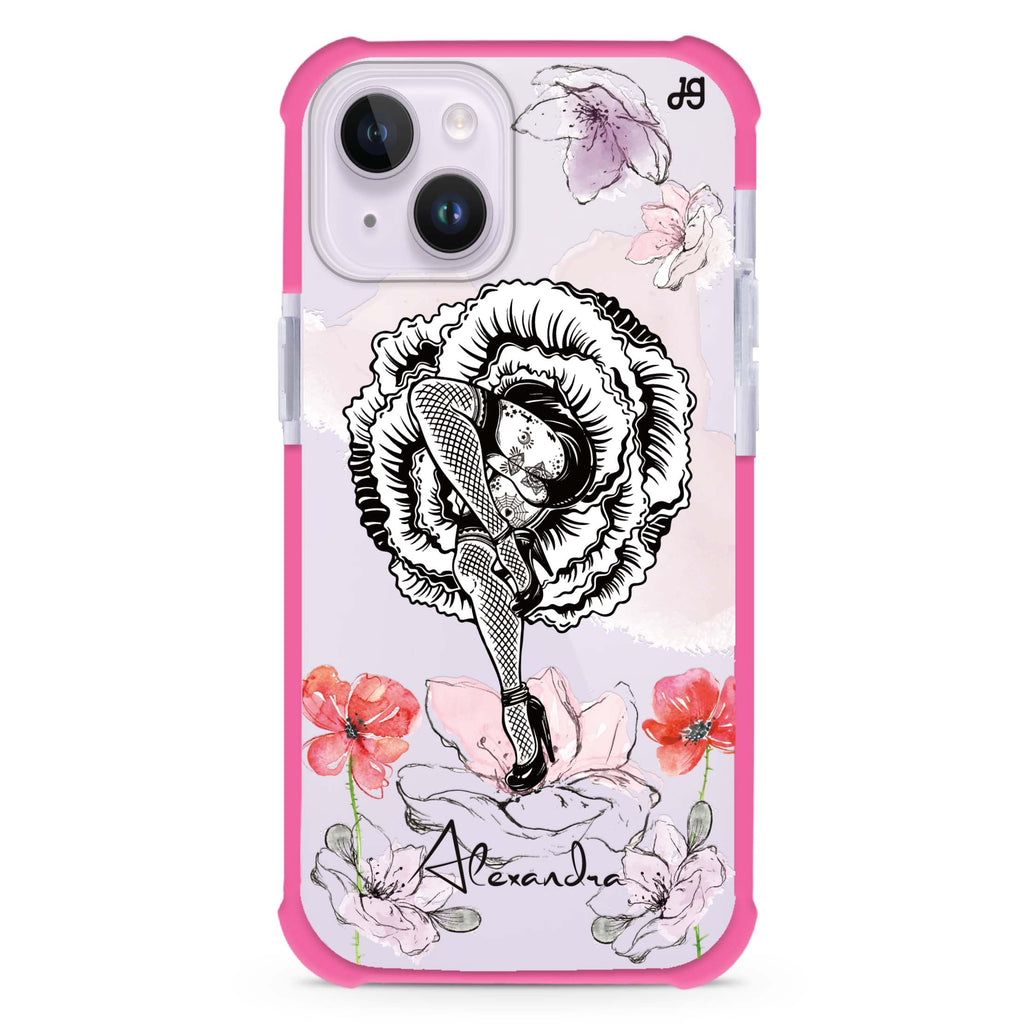 Dancing Flora iPhone 15 Plus Ultra Shockproof Case