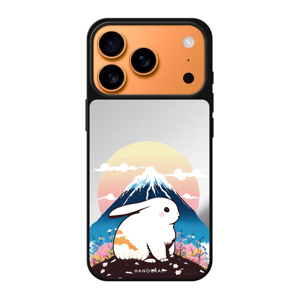 Travel Rabbit bunny animal travel iPhone 17 Pro Max mirror case