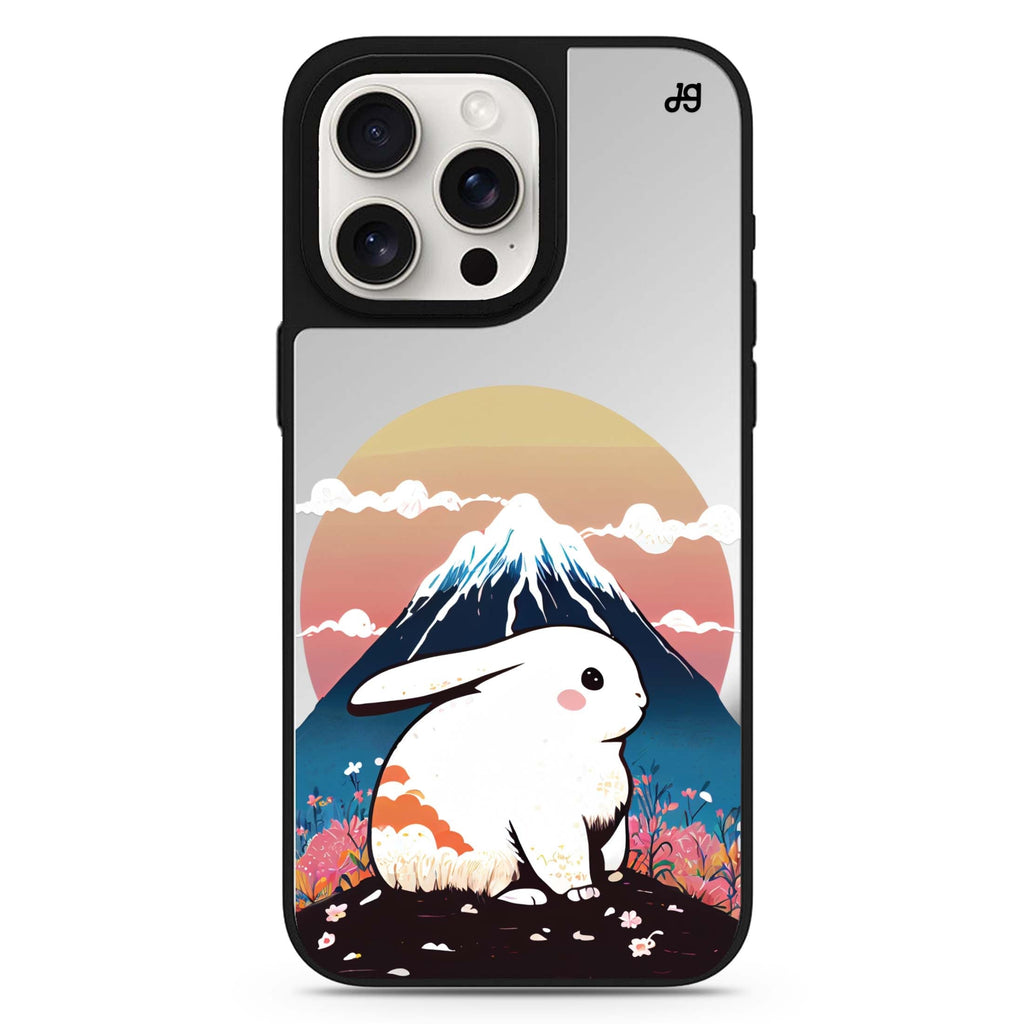 Travel Rabbit MagSafe compatible mirror case for iPhone 16/15/14 Pro Max and Pro, main view
