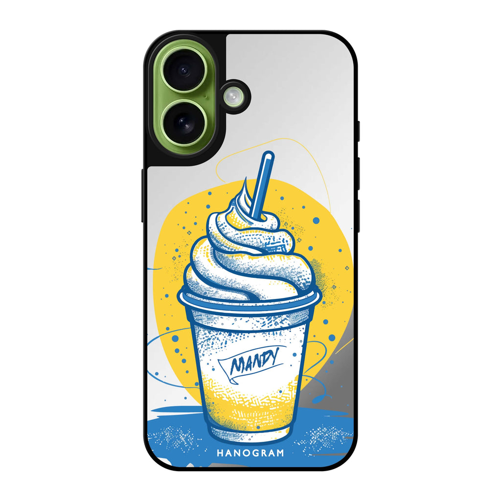 Reflective iPhone 16 Mirror Case –Frozen Fantasy Design