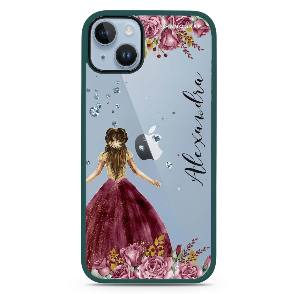 Princess In Garden iPhone 15 Impact Guard Bumper Case