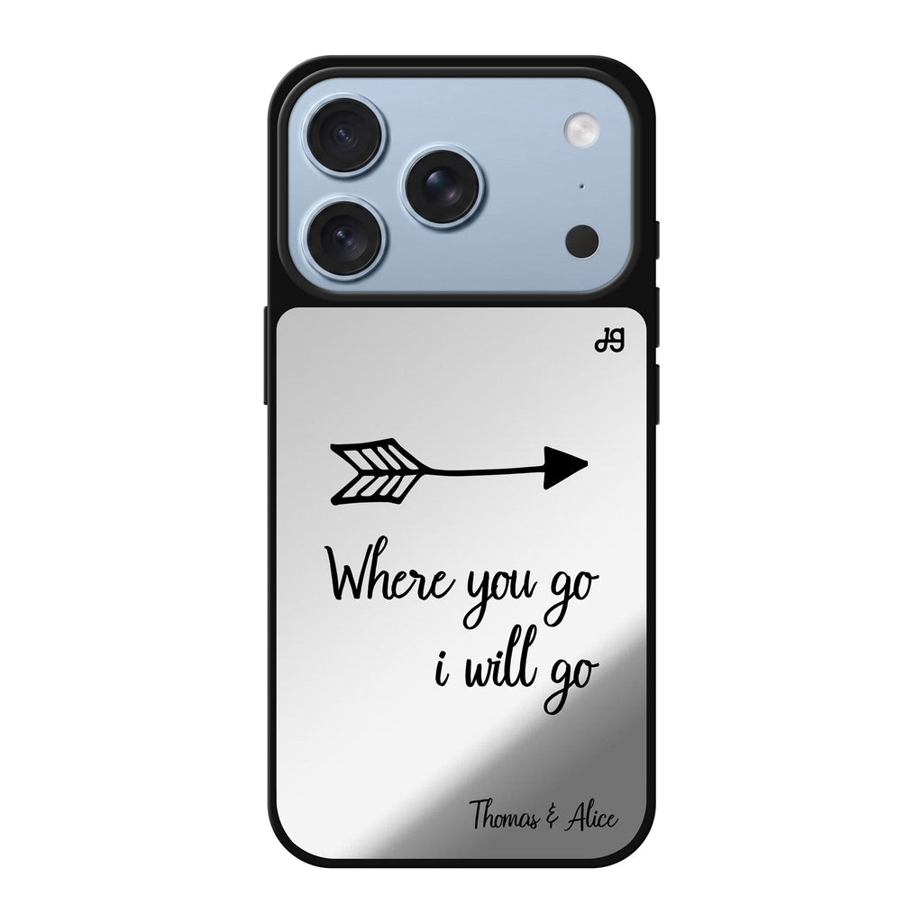 Always be true love with passion I personalized name valentines heart romantic iPhone 18 Pro Max mirror case