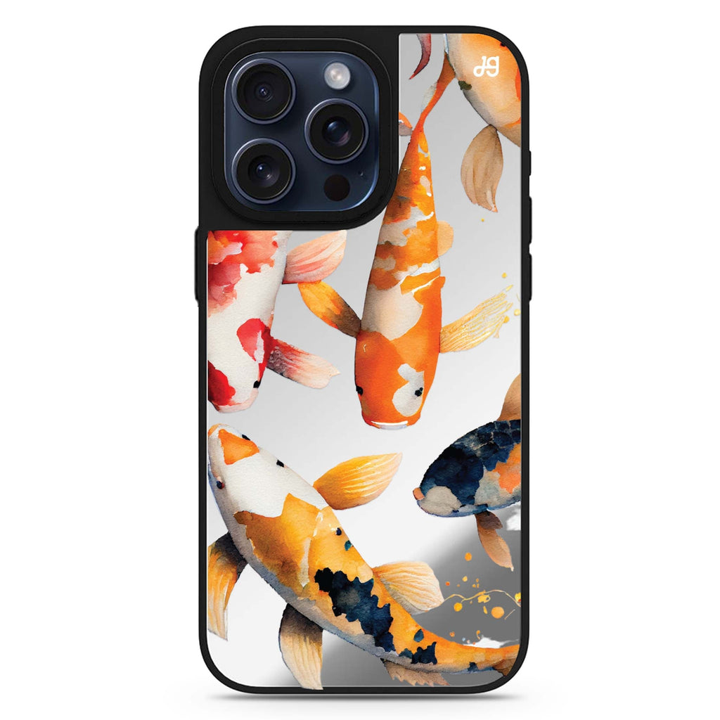 Koi Fish MagSafe compatible mirror case for iPhone 16/15/14 Pro Max and Pro, main view