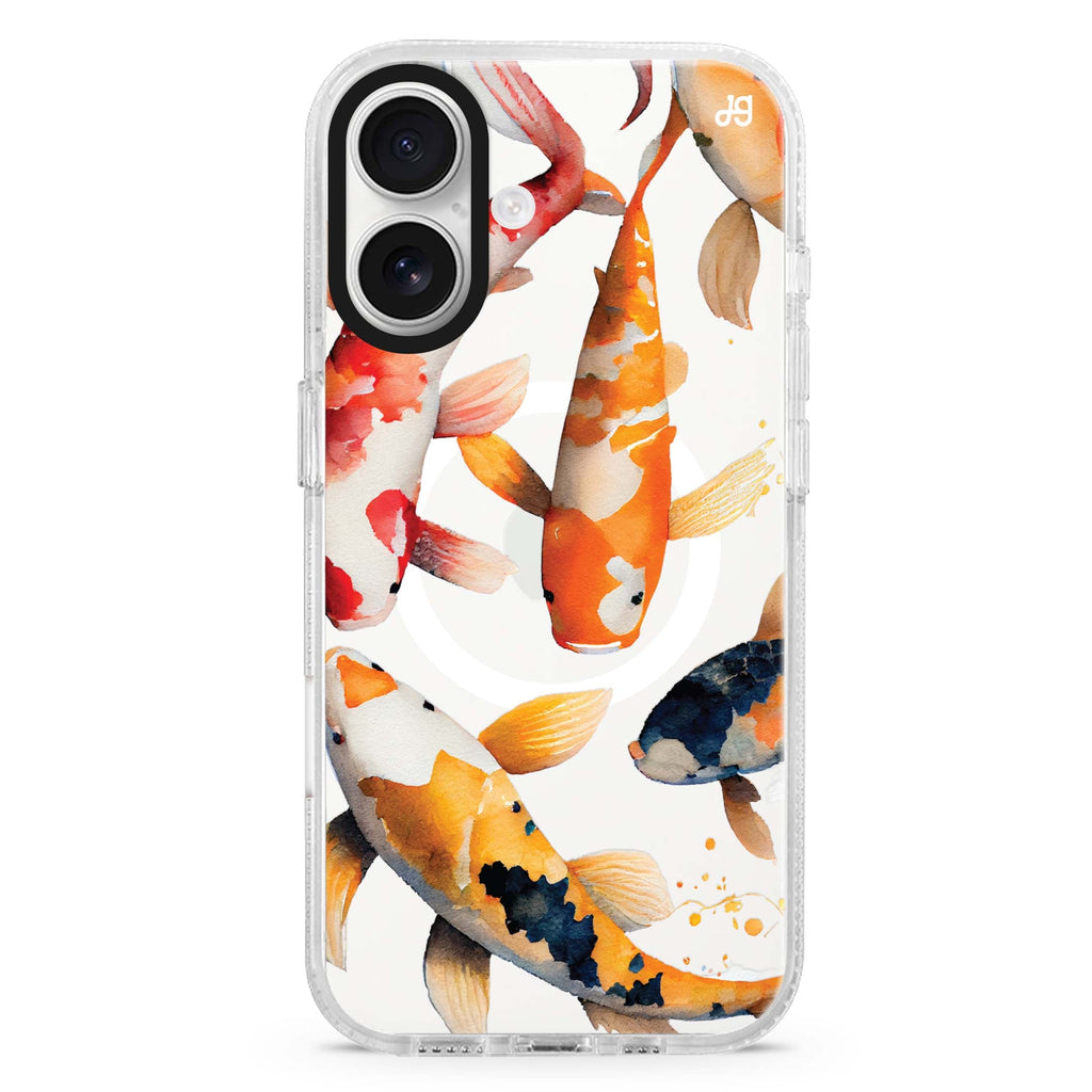 Koi fish MagSafe Compatible iPhone 16 Ultra Clear Case - Personalized and Stylish Protection