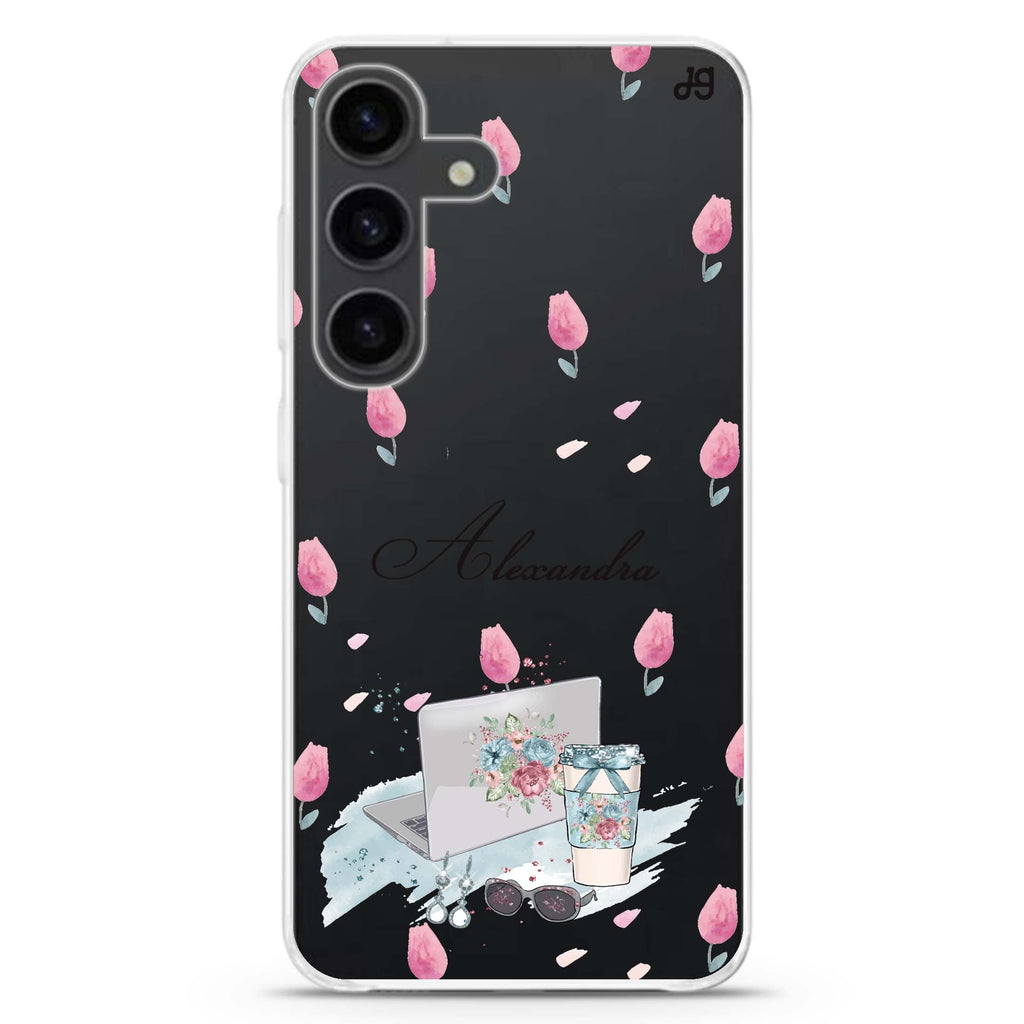 My Foral Lifestyle Galaxy A55 Ultra Clear Case
