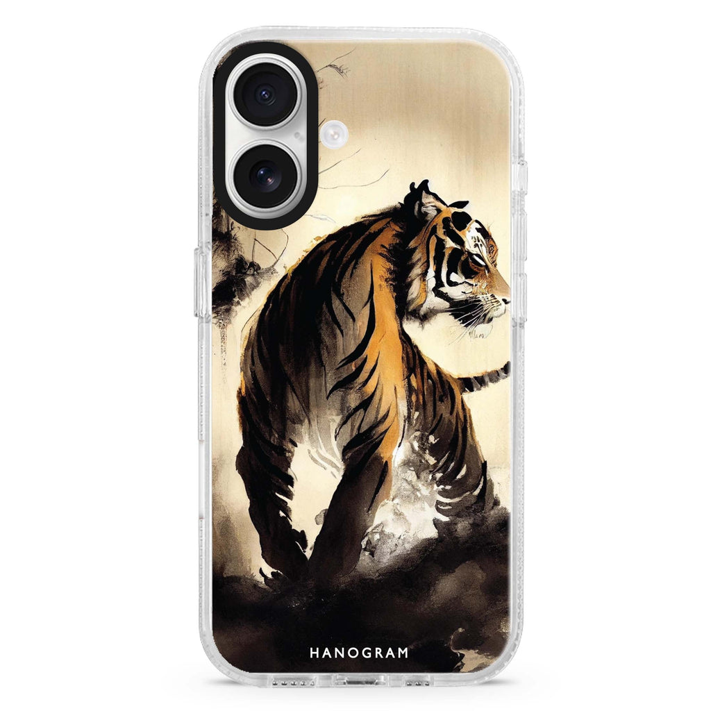 Tiger Painting MagSafe Compatible iPhone 16 Ultra Clear Case - Personalized and Stylish Protection