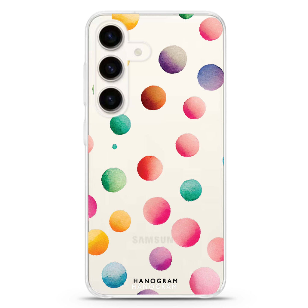 Watercolour Polka Dot Samsung Galaxy Ultra Clear Case