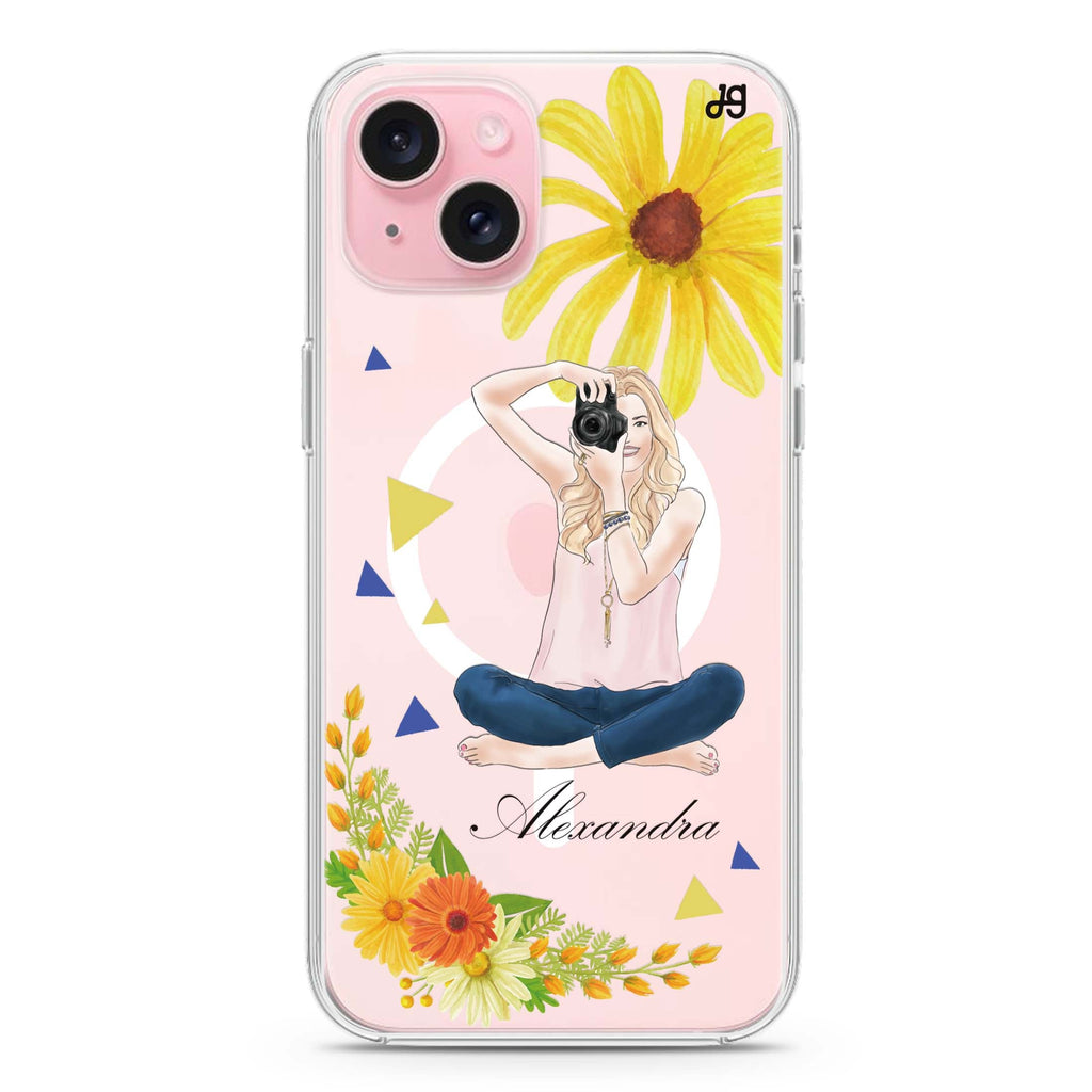 Floral Photography II iPhone 15 Plus MagSafe Compatible Ultra Clear Case