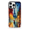 Romantic Paris iPhone 16/15/14 Pro Max & Pro ultra clear case romantic design, front product view