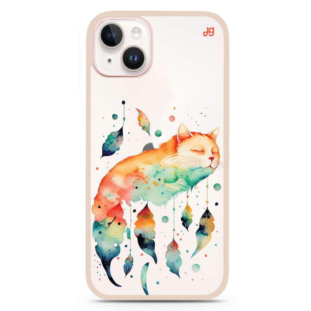 A Dream Cat iPhone 15 Impact Guard Bumper Case