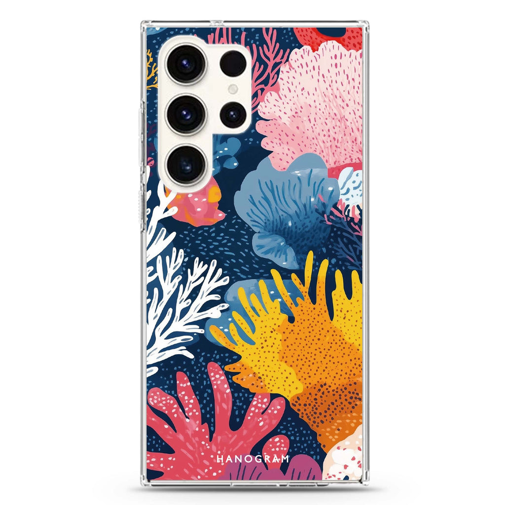 Reef Impressions Samsung Galaxy S26/S25/S24/S23/S22 Ultra ultra clear case, transparent design, main view