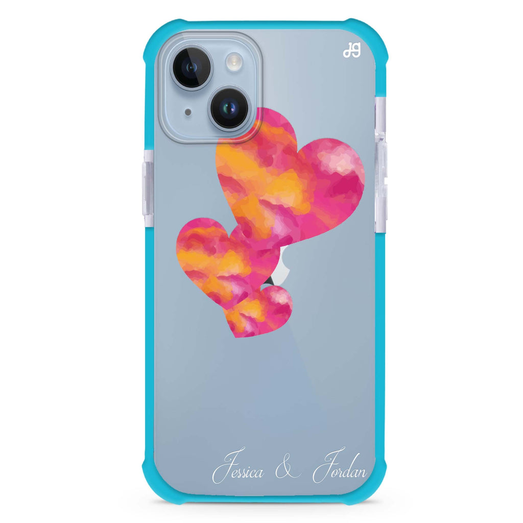 Red Hearts iPhone 15 Plus Ultra Shockproof Case