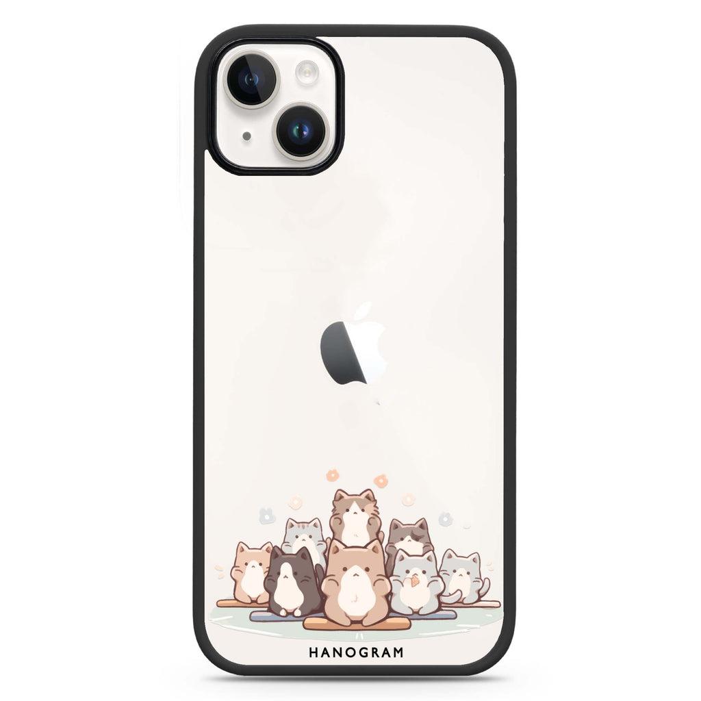 Zen Cat Calm iPhone 15 Plus Impact Guard Bumper Case
