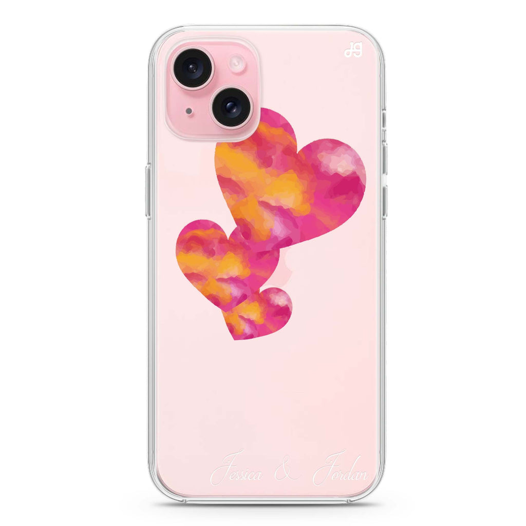 Red Hearts iPhone Ultra Clear Case