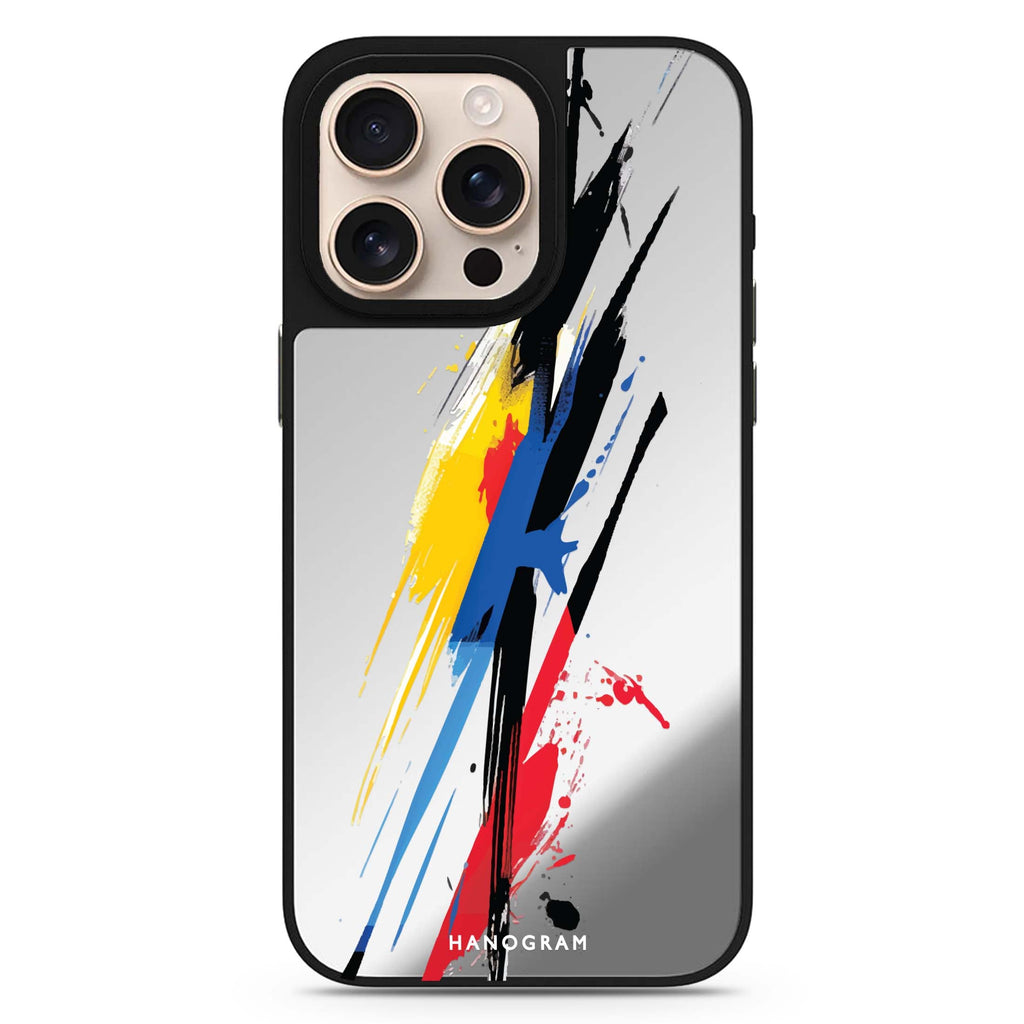 Colorwave Creations abstract pattern iPhone 16/15/14 Pro Max & Pro mirror case