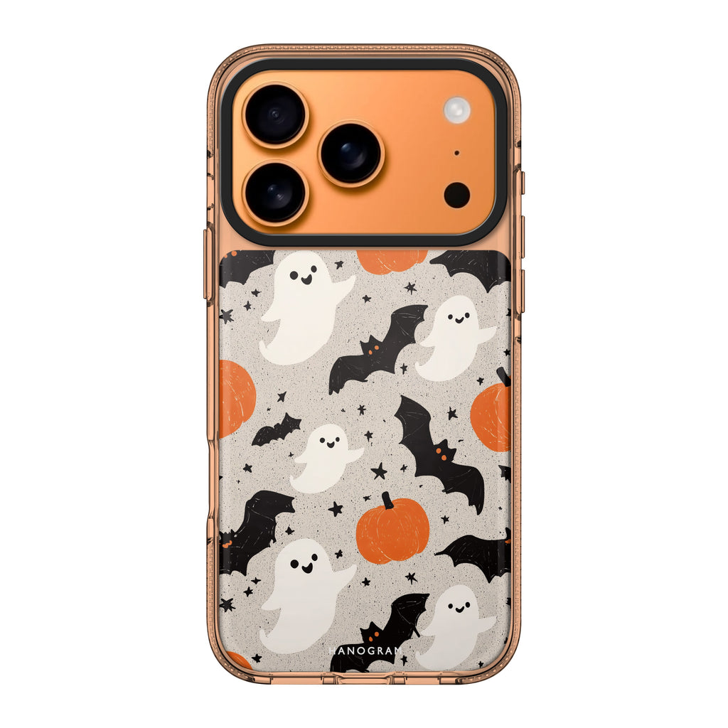 Pumpkin Patch Phantom ghost pumpkin Halloween spooky iPhone 17 Pro Max ultra clear case