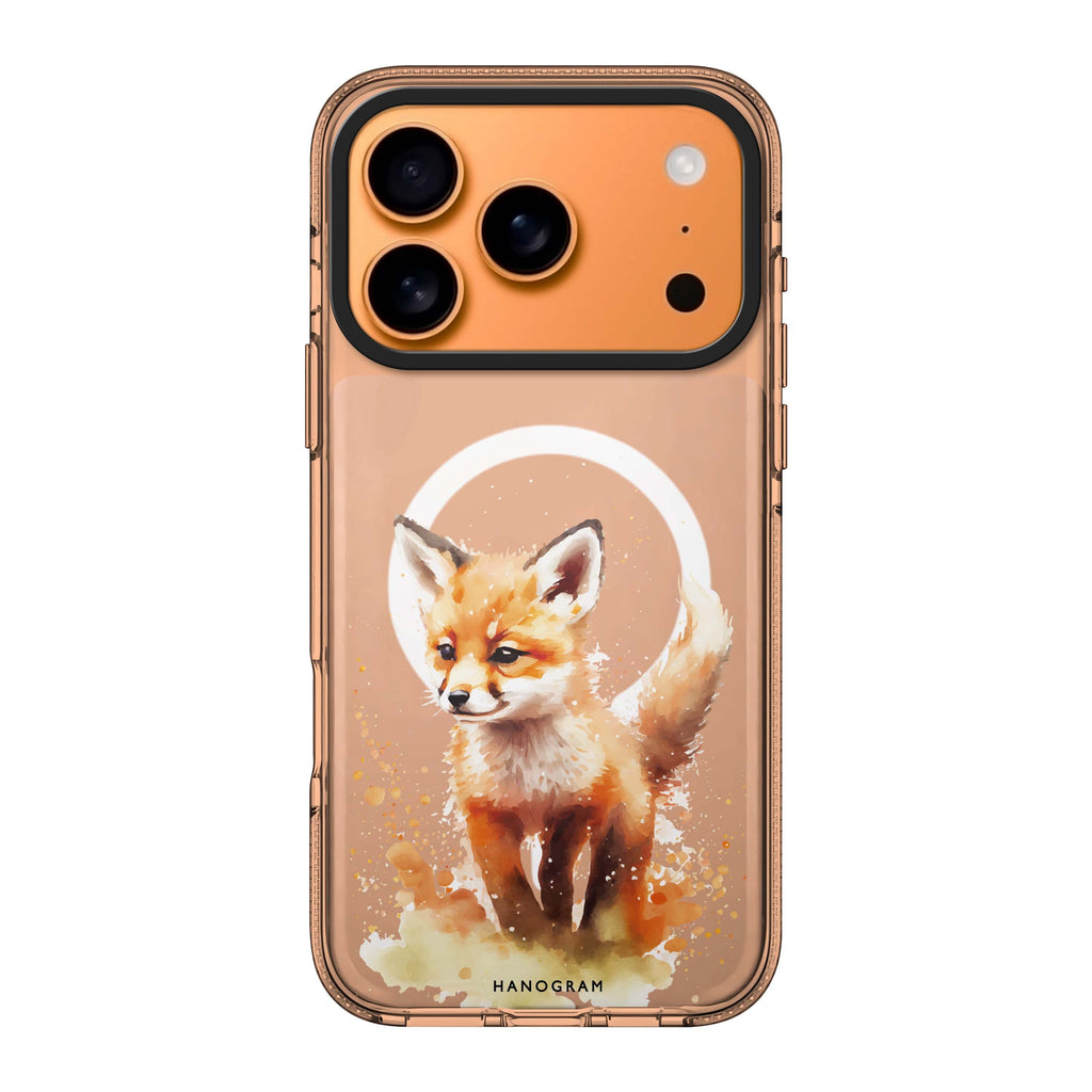 A Fox fox animal iPhone 17 Pro Max ultra clear case