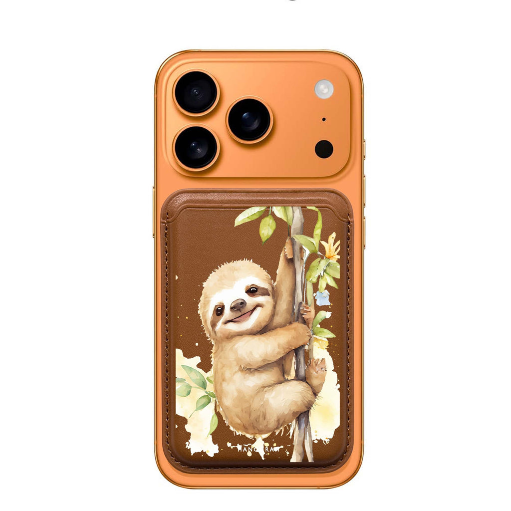 A Sloth MagSafe wallet for iPhone, slim magnetic card holder, main view