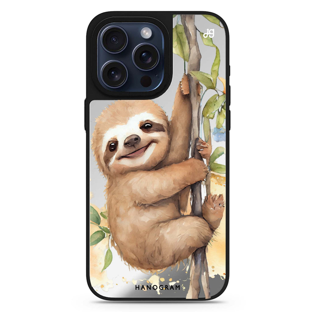 A Sloth MagSafe compatible mirror case for iPhone 16/15/14 Pro Max and Pro, main view