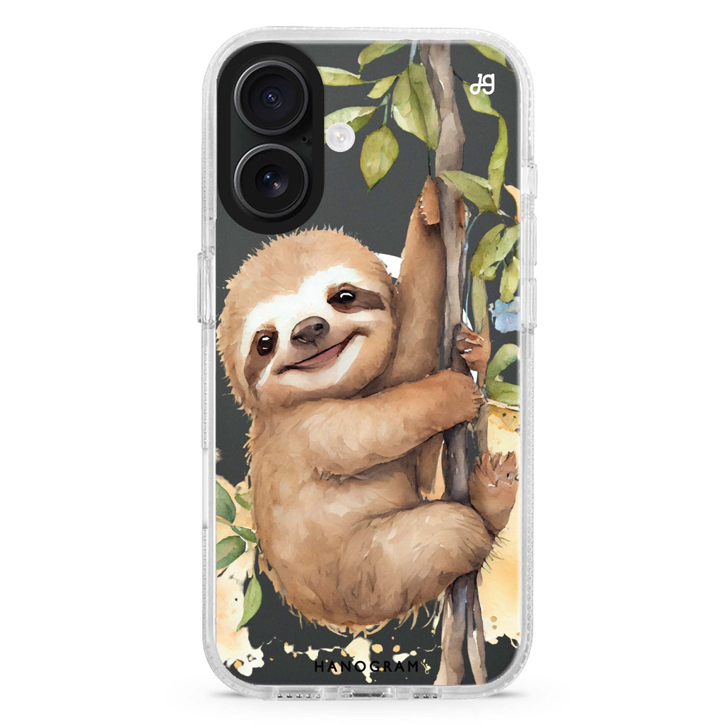 A Sloth MagSafe Compatible iPhone 16 Ultra Clear Case - Personalized and Stylish Protection
