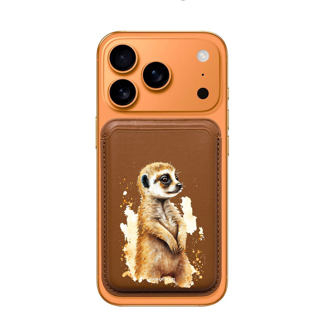 A Meerkat MagSafe wallet for iPhone, slim magnetic card holder, main view