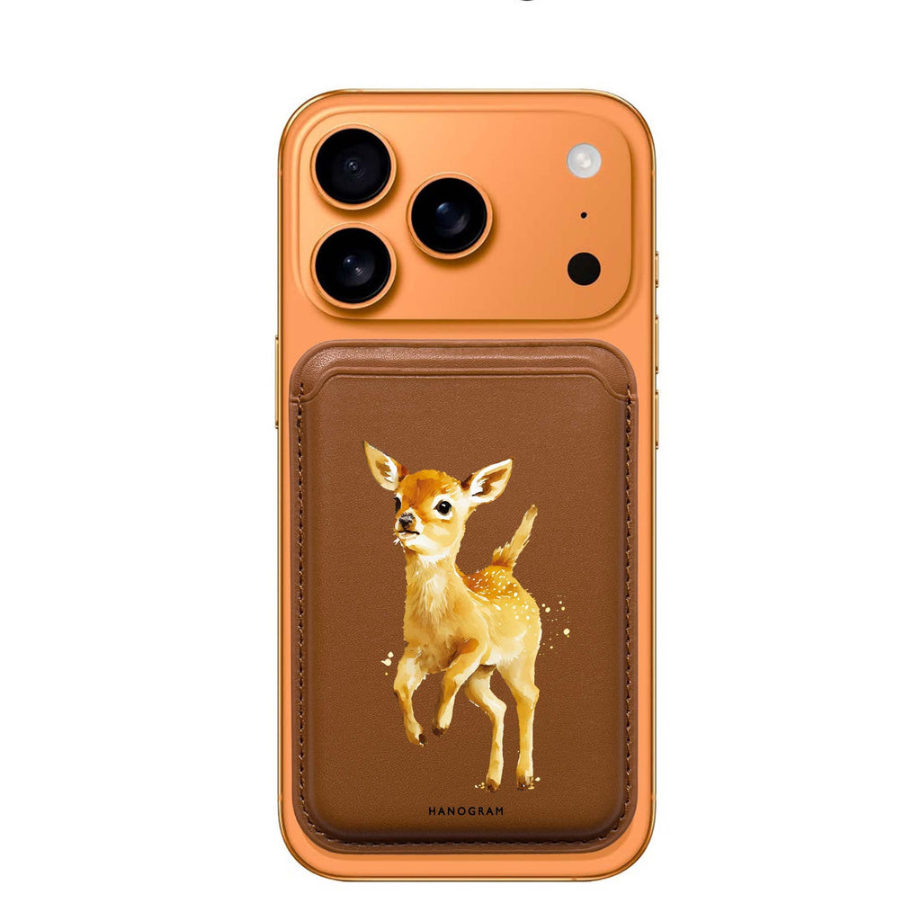 A Deer MagSafe wallet for iPhone, slim magnetic card holder, main view