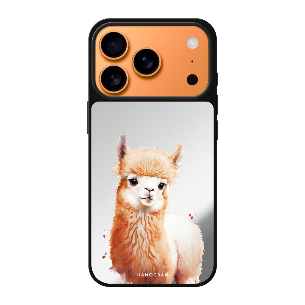 A Alpaca alpaca animal iPhone 17 Pro Max mirror case