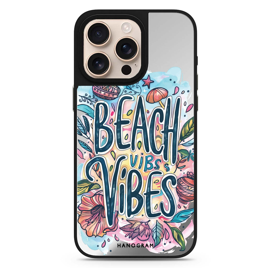 Tropical Escape sleek reflective design iPhone 16/15/14 Pro Max & Pro mirror case