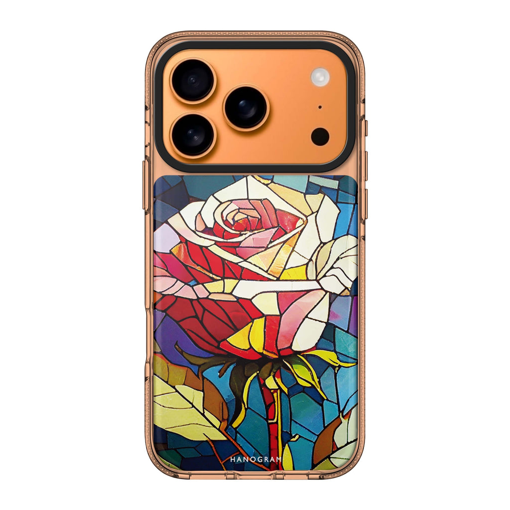 Rose Art pink flower abstract floral iPhone 17 Pro Max ultra clear case
