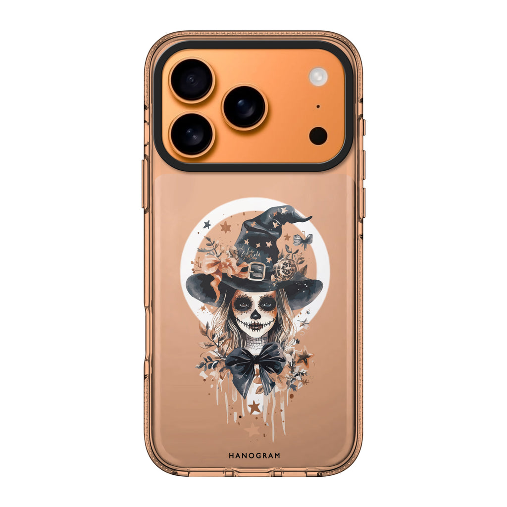 Enchanted Ribbon Night bow Halloween spooky whimsical iPhone 17 Pro Max ultra clear case