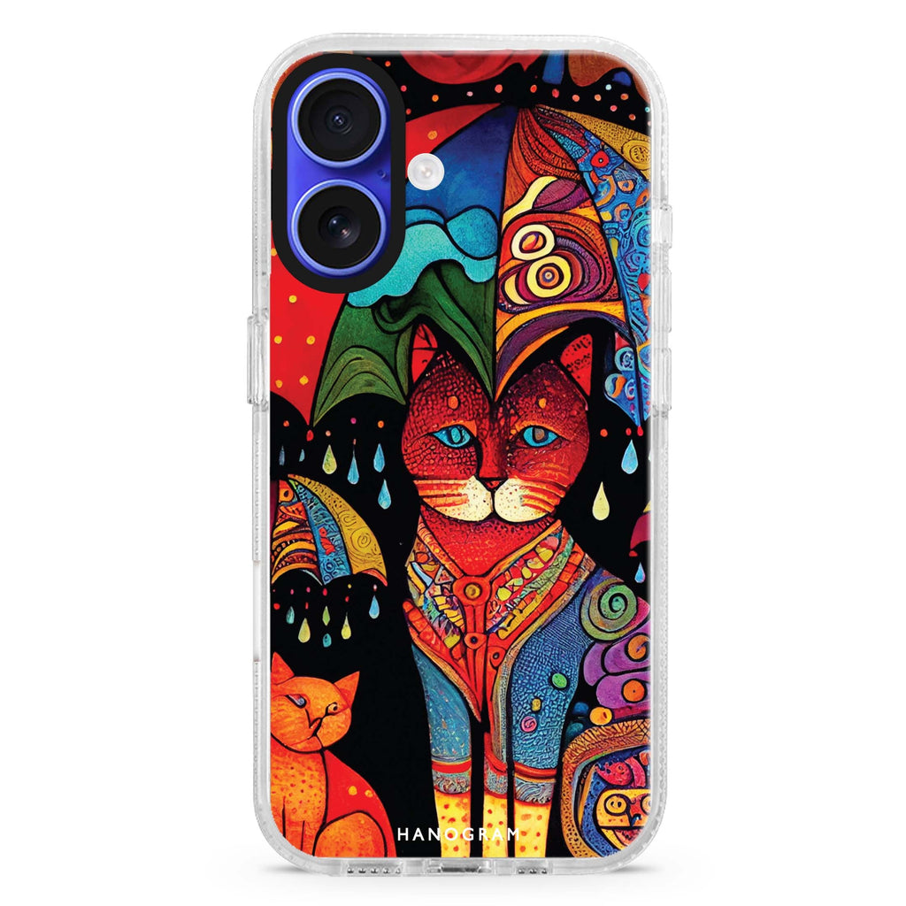 Raining Cat MagSafe Compatible iPhone 16 Ultra Clear Case - Personalized and Stylish Protection
